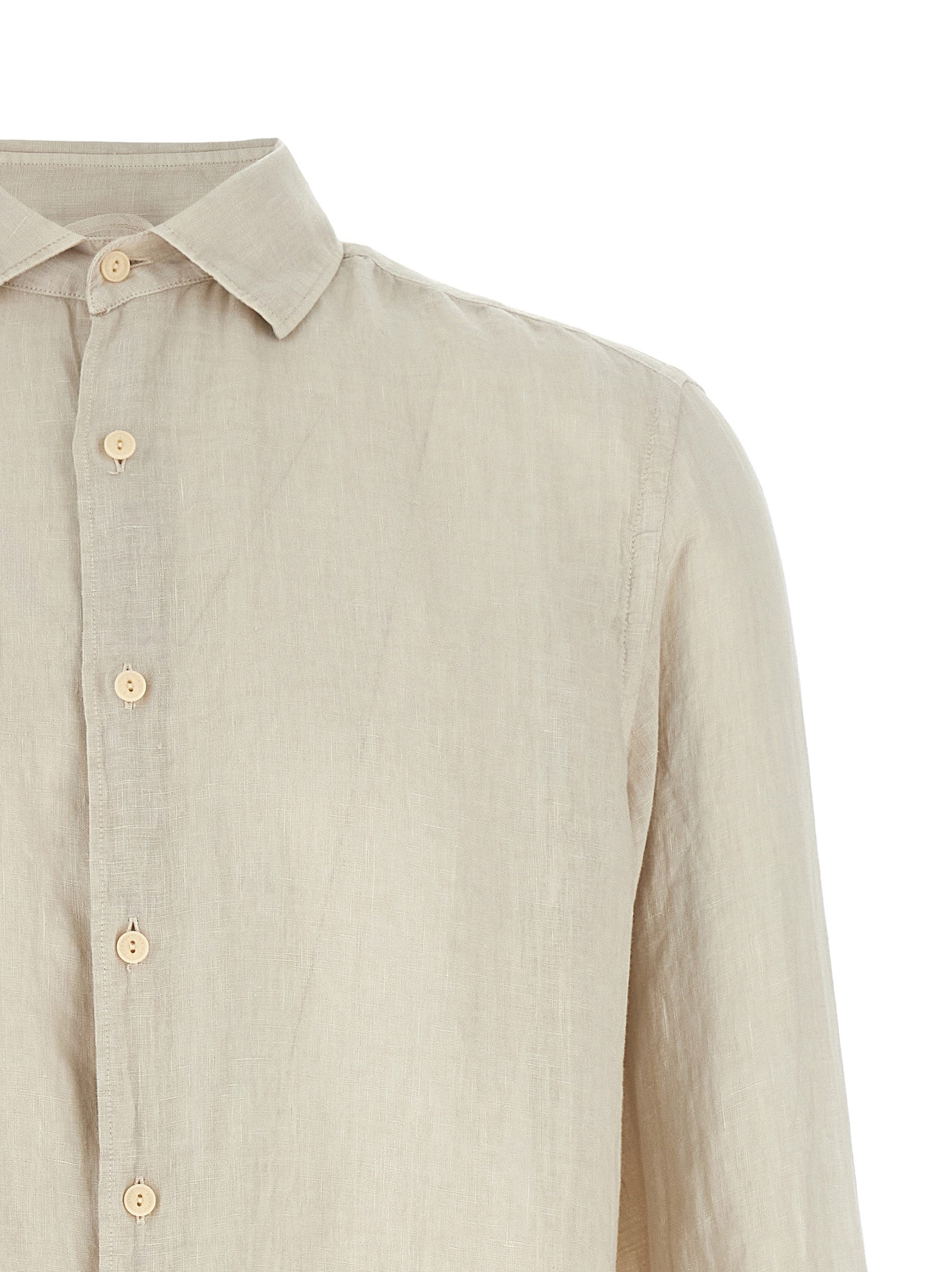 MC2 Saint Barth Beige Linen Blouse MC2 Saint Barth