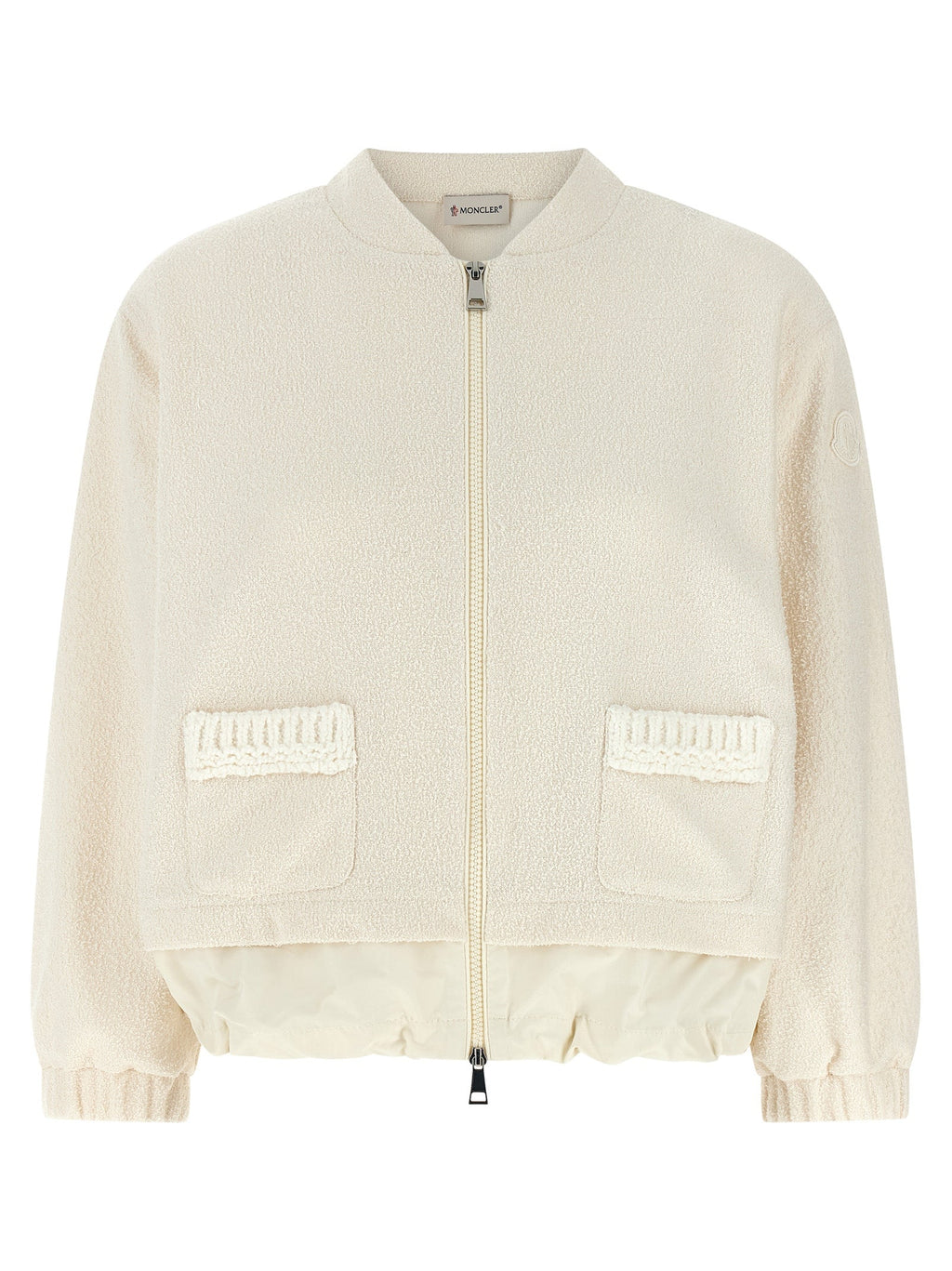 Moncler White Polyester Cardigan Moncler