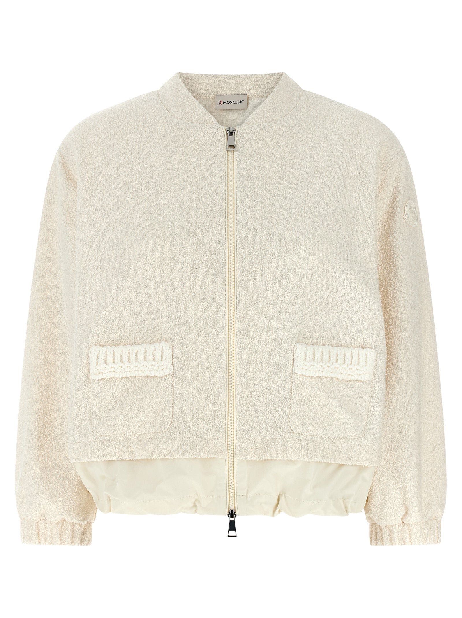 Moncler White Polyester Cardigan Moncler