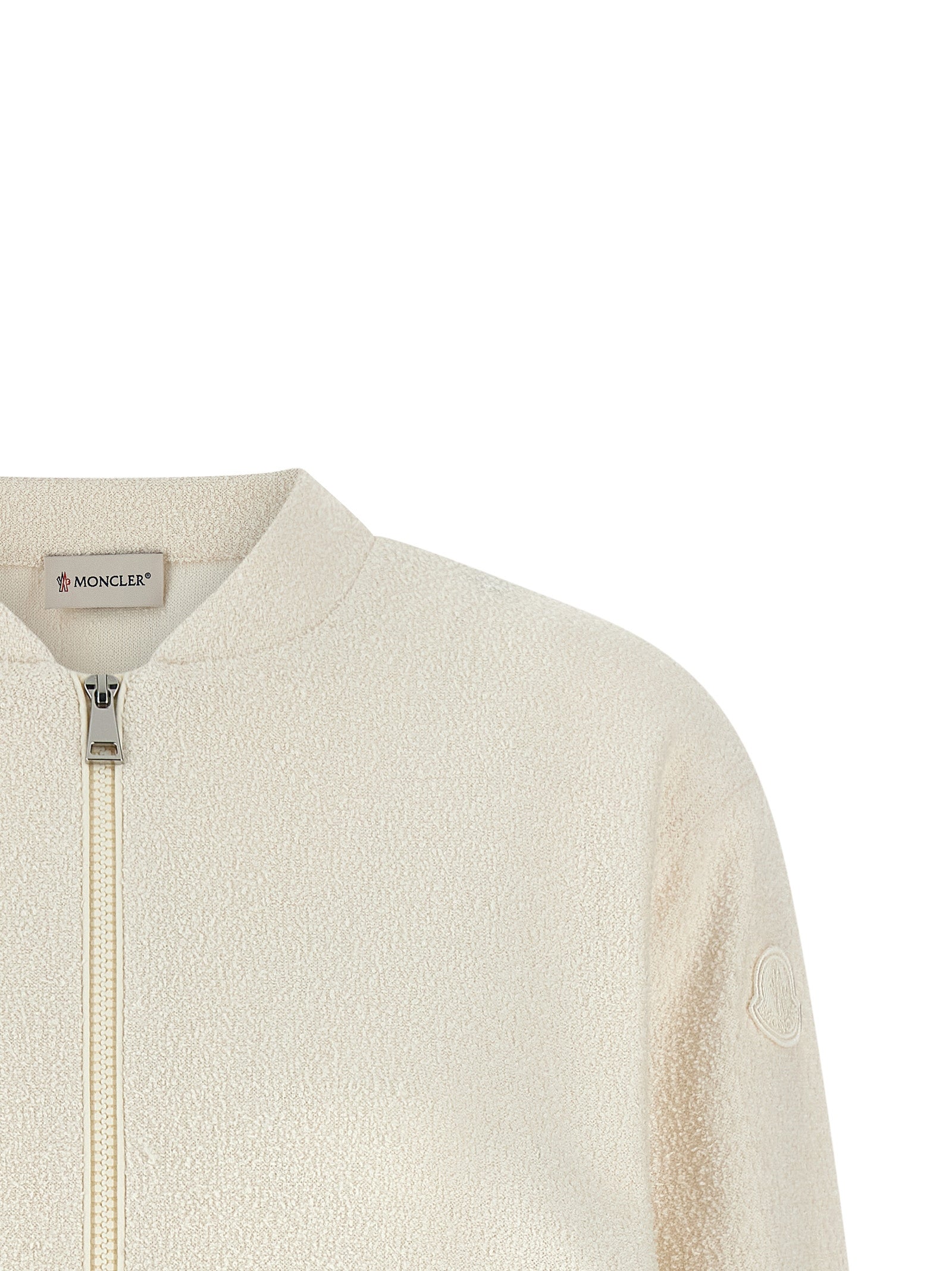 Moncler White Polyester Cardigan Moncler