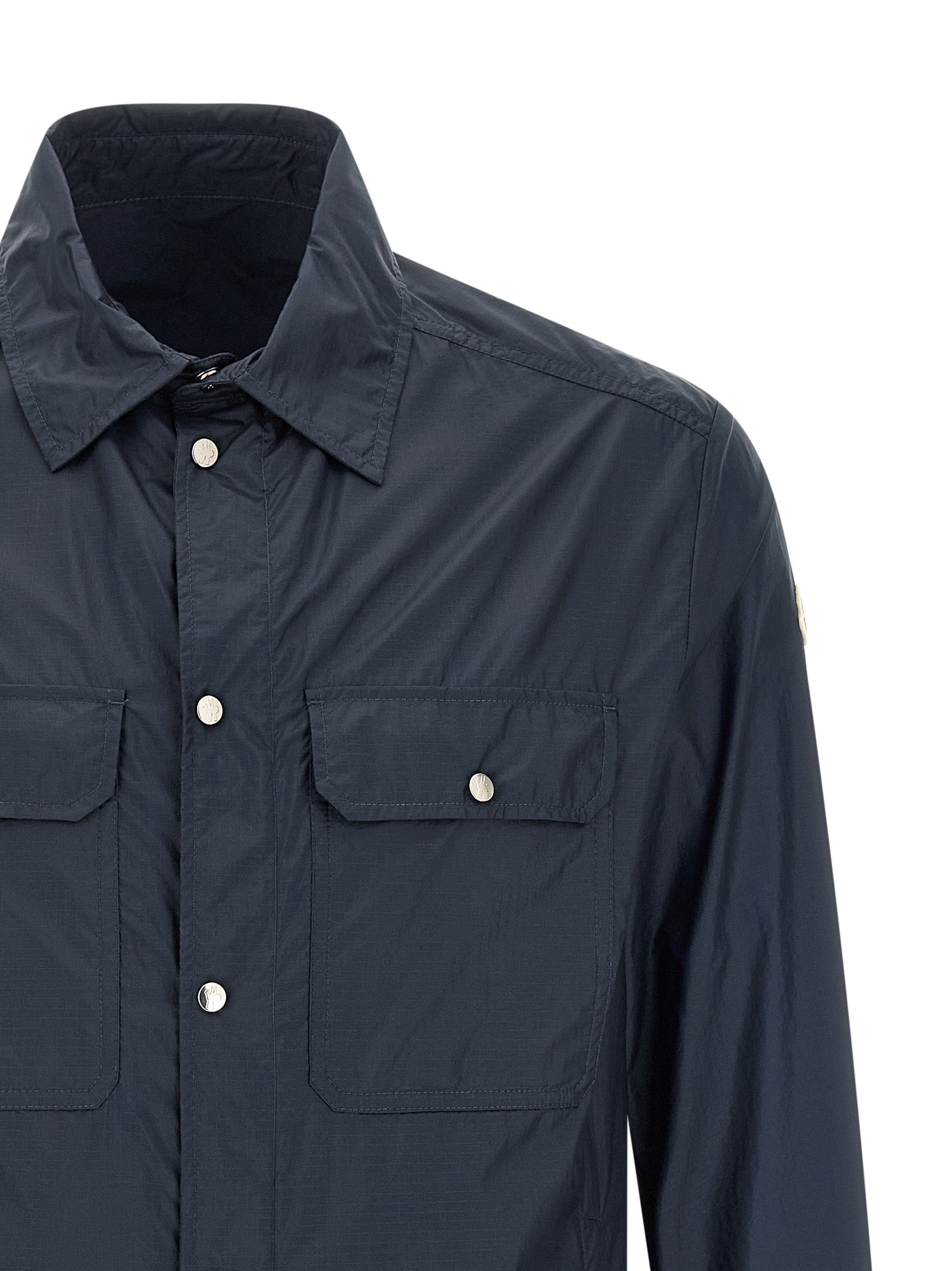 Moncler Blue Polyamide Blouse Moncler