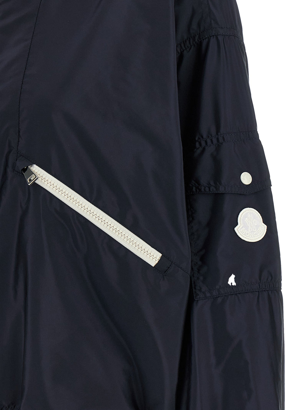 Moncler Blue Polyamide Shell Jacket Moncler