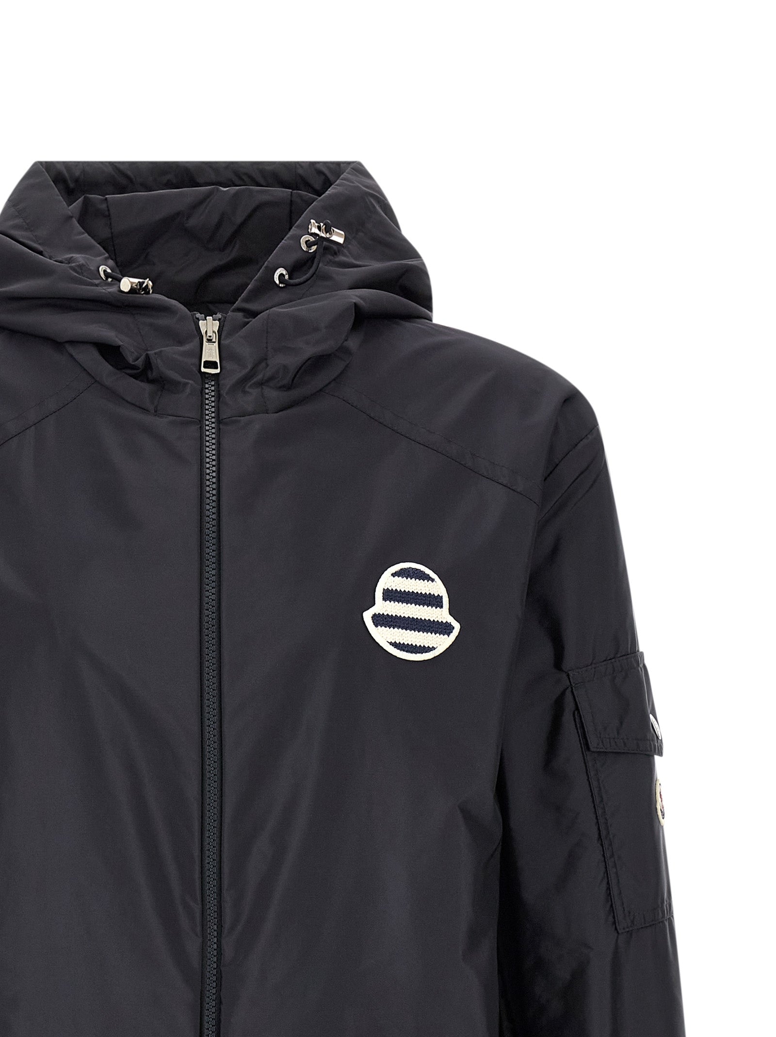 Moncler Blue Polyamide Shell Jacket Moncler
