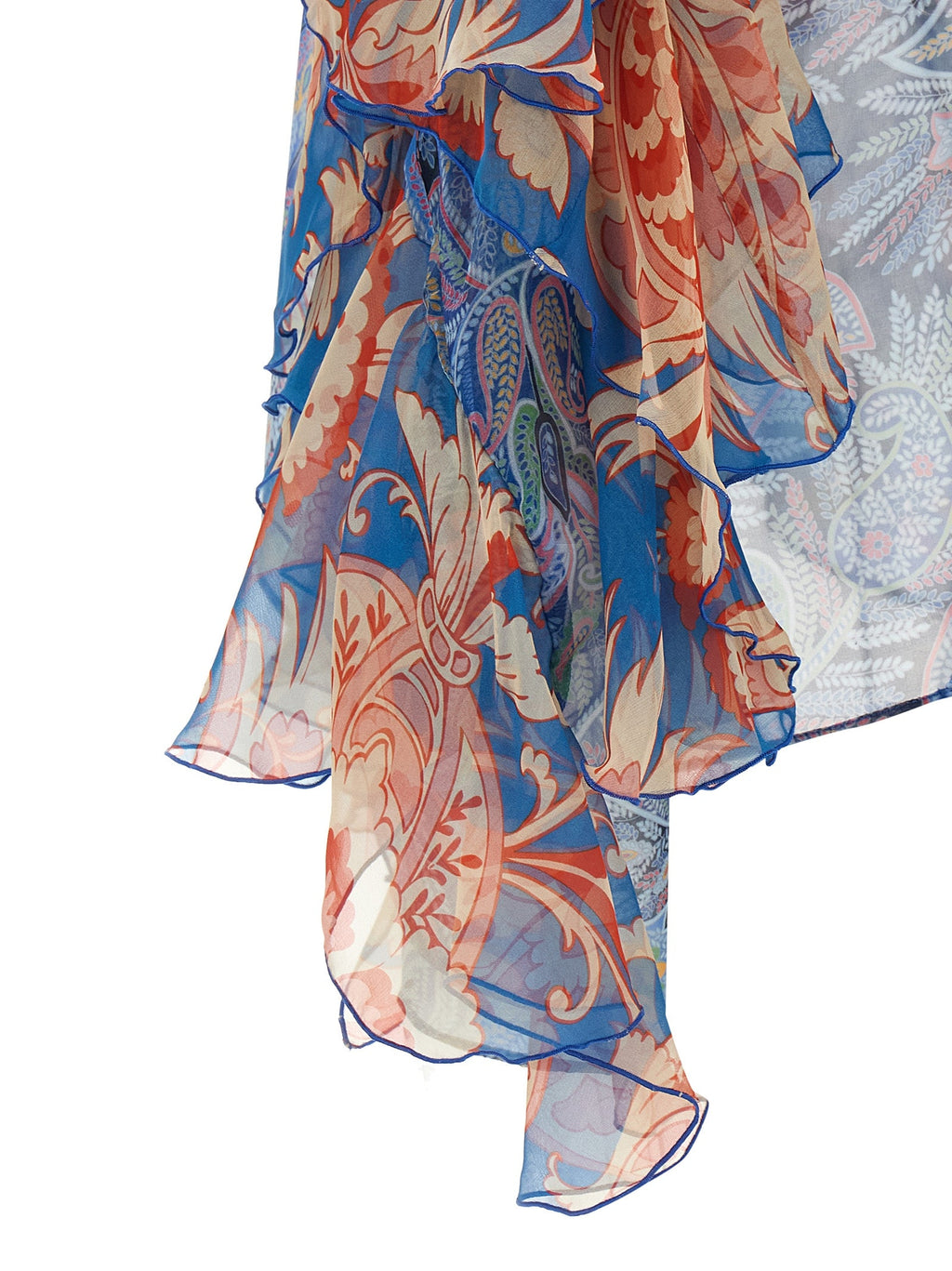 Etro Blue Silk Blouse Etro
