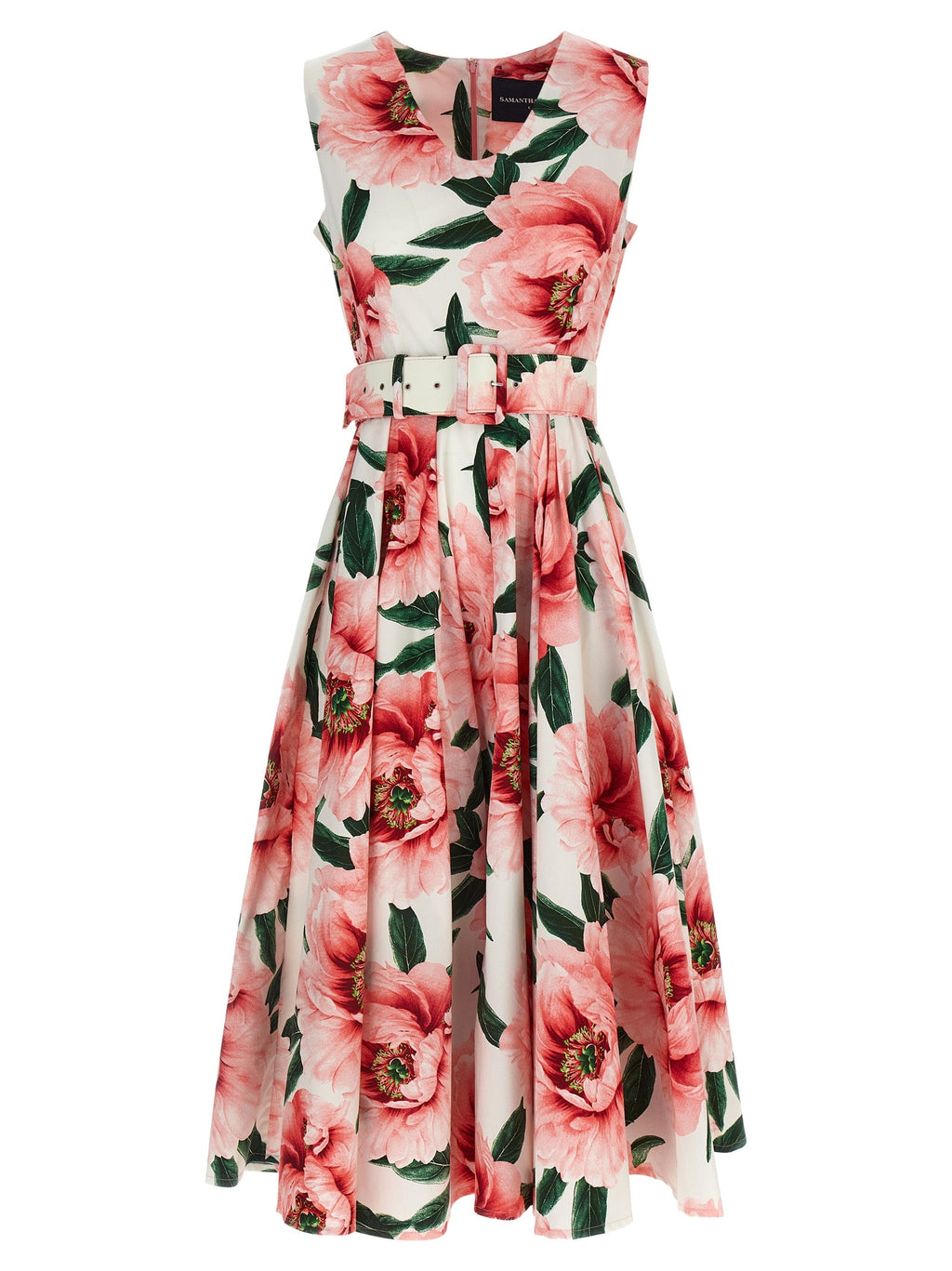 SAMANTHA SUNG Multicolor Cotton Midi Dress SAMANTHA SUNG