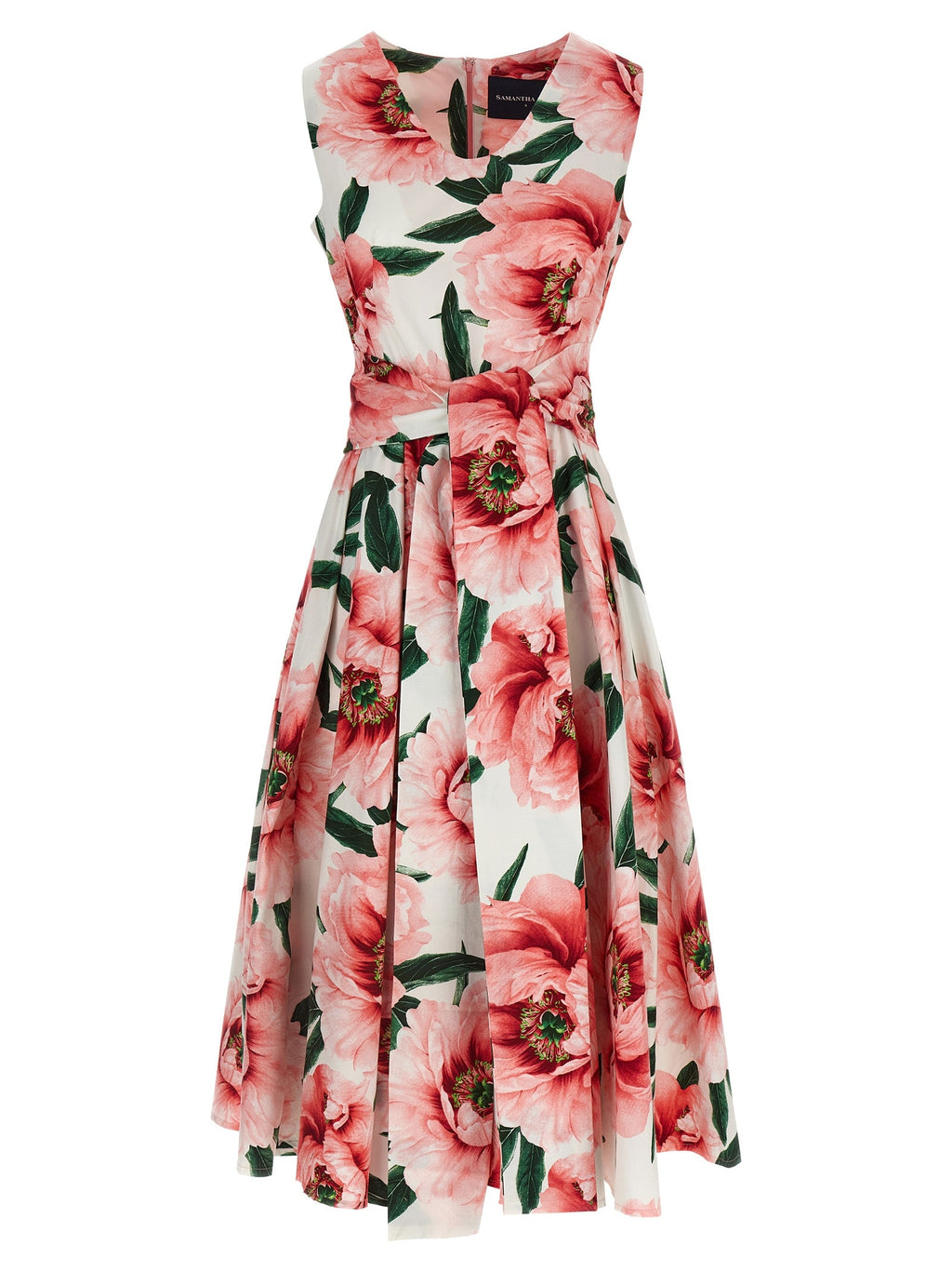 SAMANTHA SUNG Multicolor Cotton Midi Dress SAMANTHA SUNG