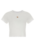 Maison Kitsuné White Cotton T-Shirt Maison Kitsuné