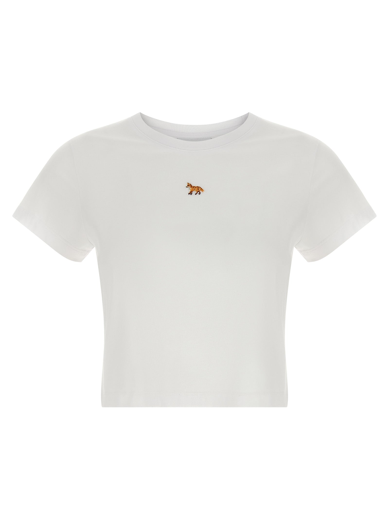 Maison Kitsuné White Cotton T-Shirt Maison Kitsuné
