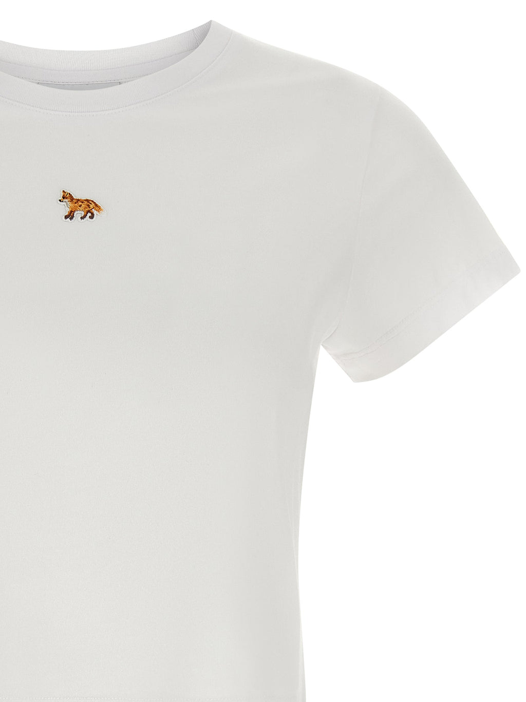Maison Kitsuné White Cotton T-Shirt Maison Kitsuné