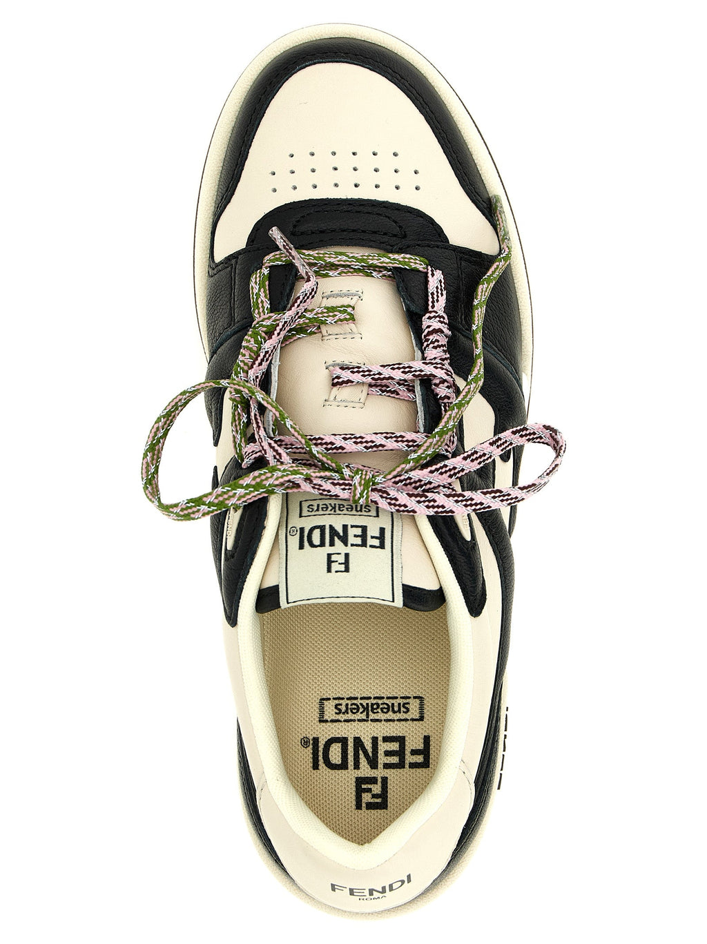 Fendi Bicolor Calfskin Athletic Sneakers Fendi