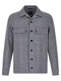 ZEGNA Blue Linen Blouse ZEGNA