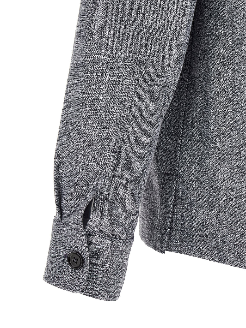 ZEGNA Blue Linen Blouse ZEGNA