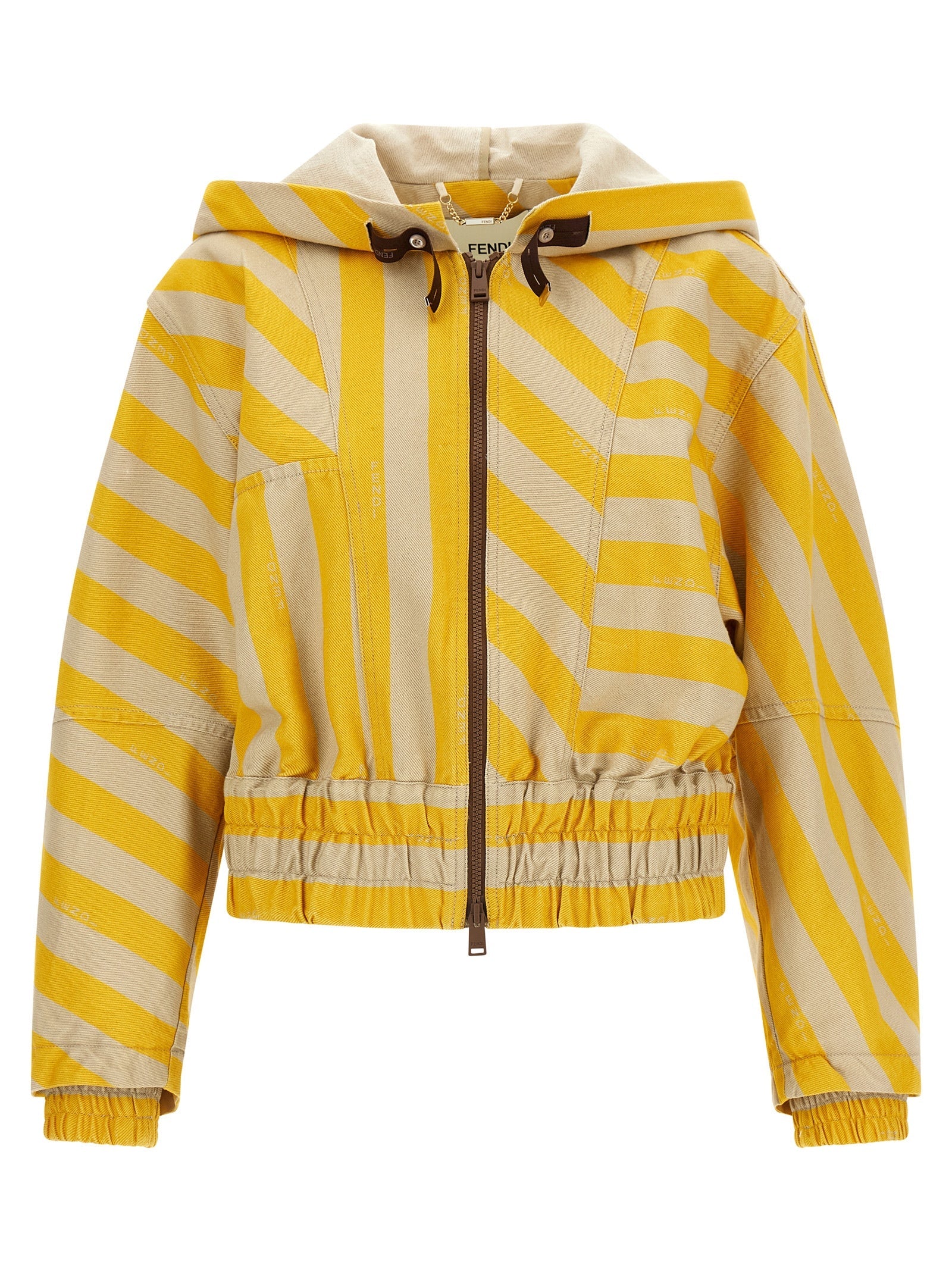 Fendi Bicolor Cotton Jacket Fendi
