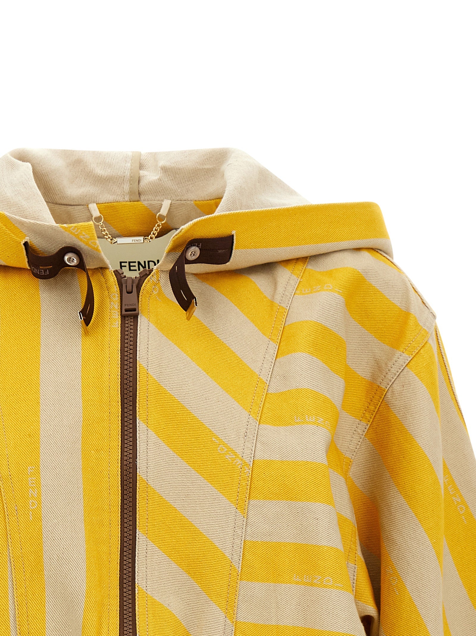 Fendi Bicolor Cotton Jacket Fendi