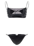 ALLIS Black Polyester Bikini ALLIS