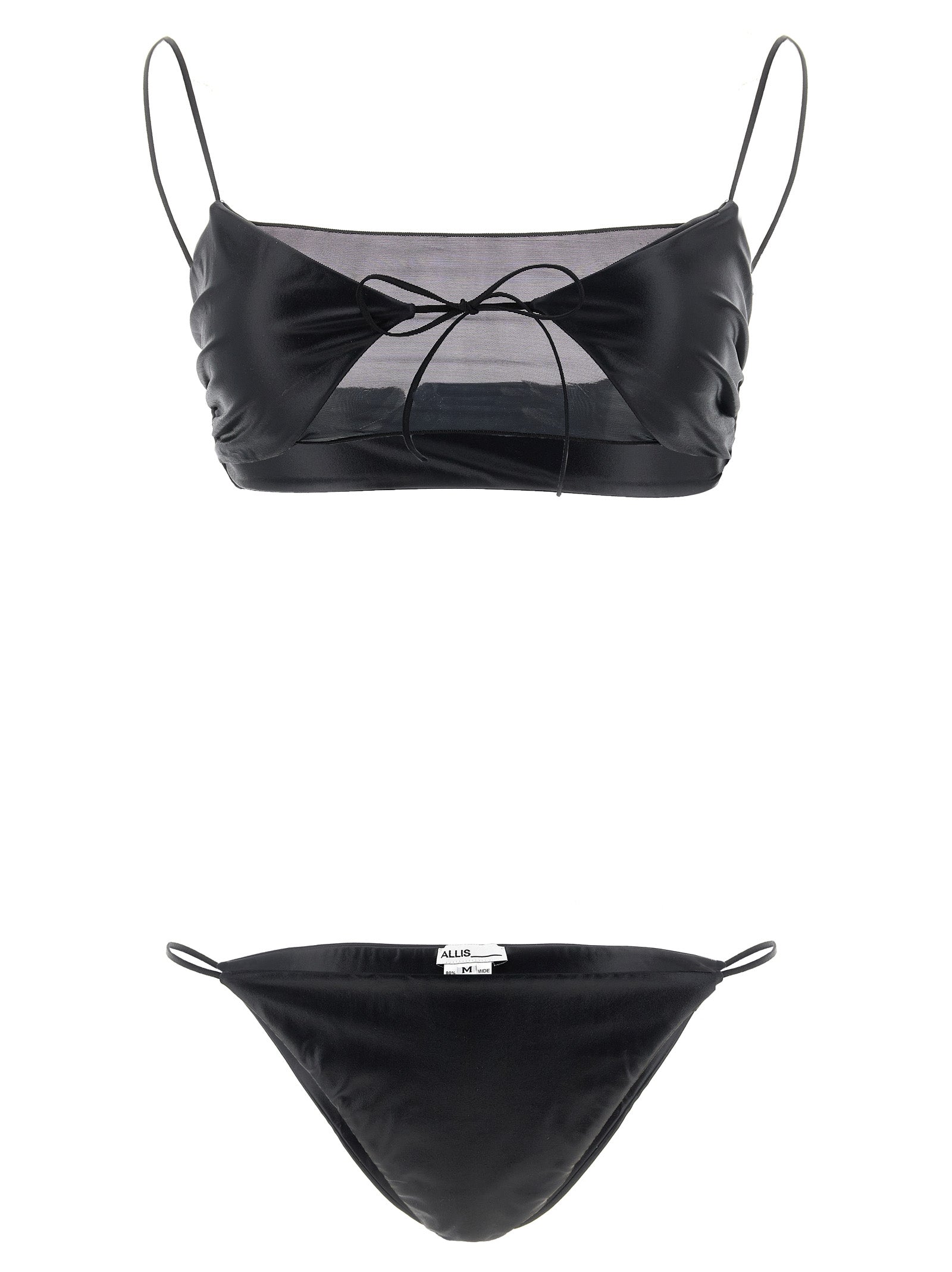 ALLIS Black Polyester Bikini ALLIS