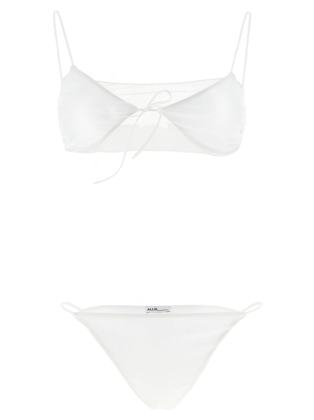 ALLIS White Polyester Bikini ALLIS