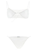 ALLIS White Polyester Bikini ALLIS