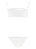 ALLIS White Polyester Bikini ALLIS