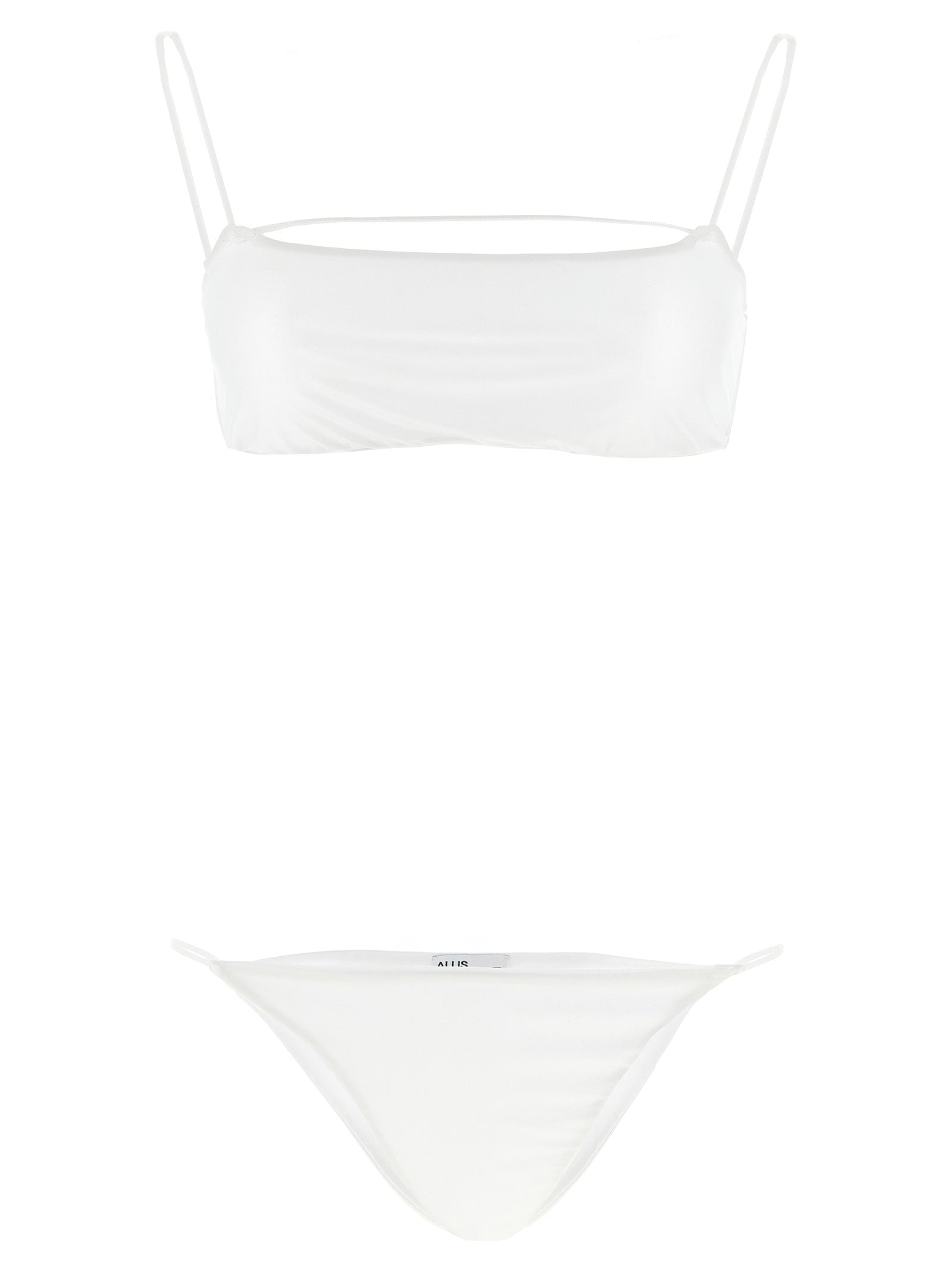 ALLIS White Polyester Bikini ALLIS