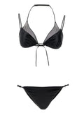 ALLIS Black Polyester Bikini ALLIS