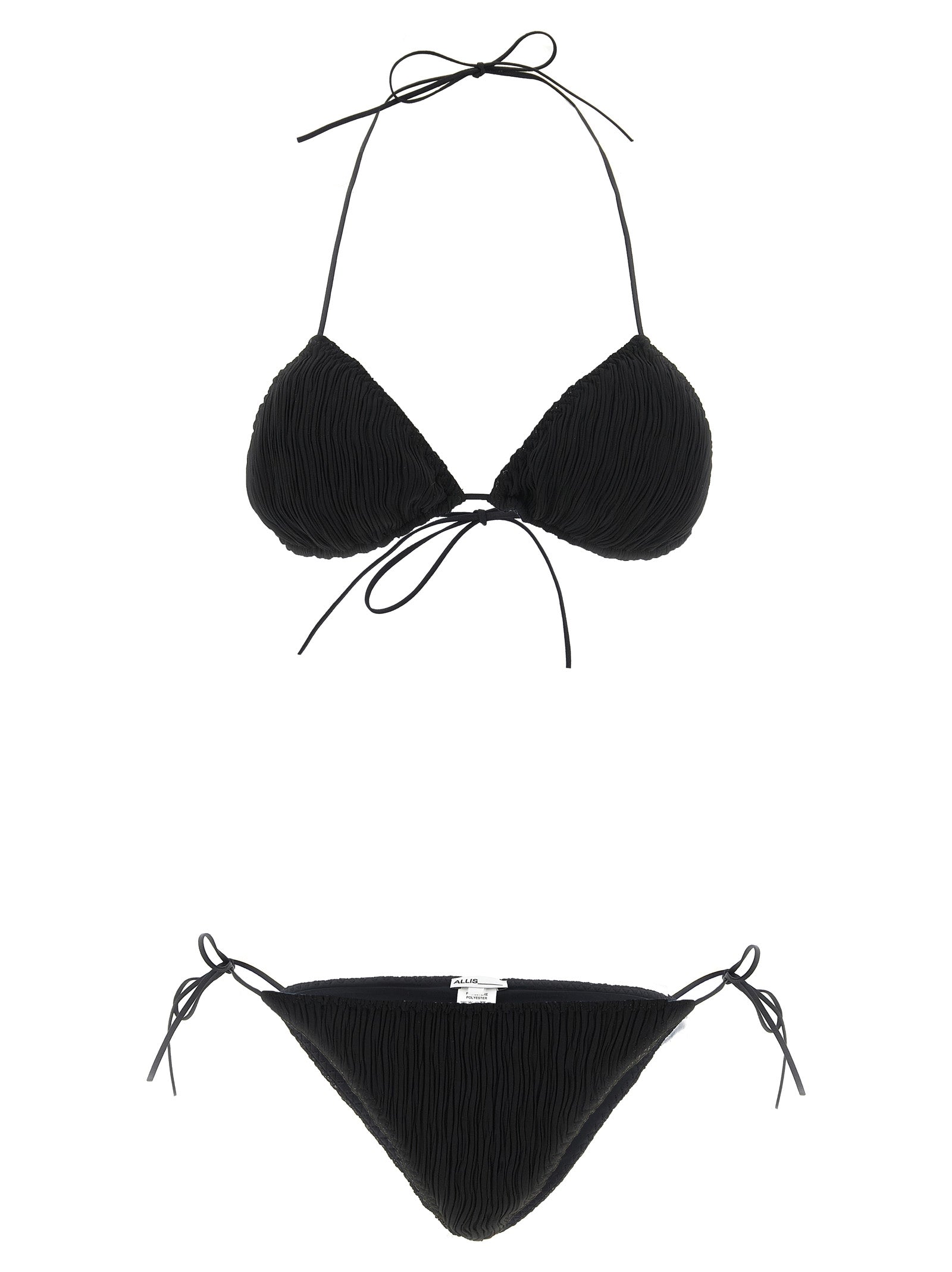 ALLIS Black Polyester Bikini ALLIS
