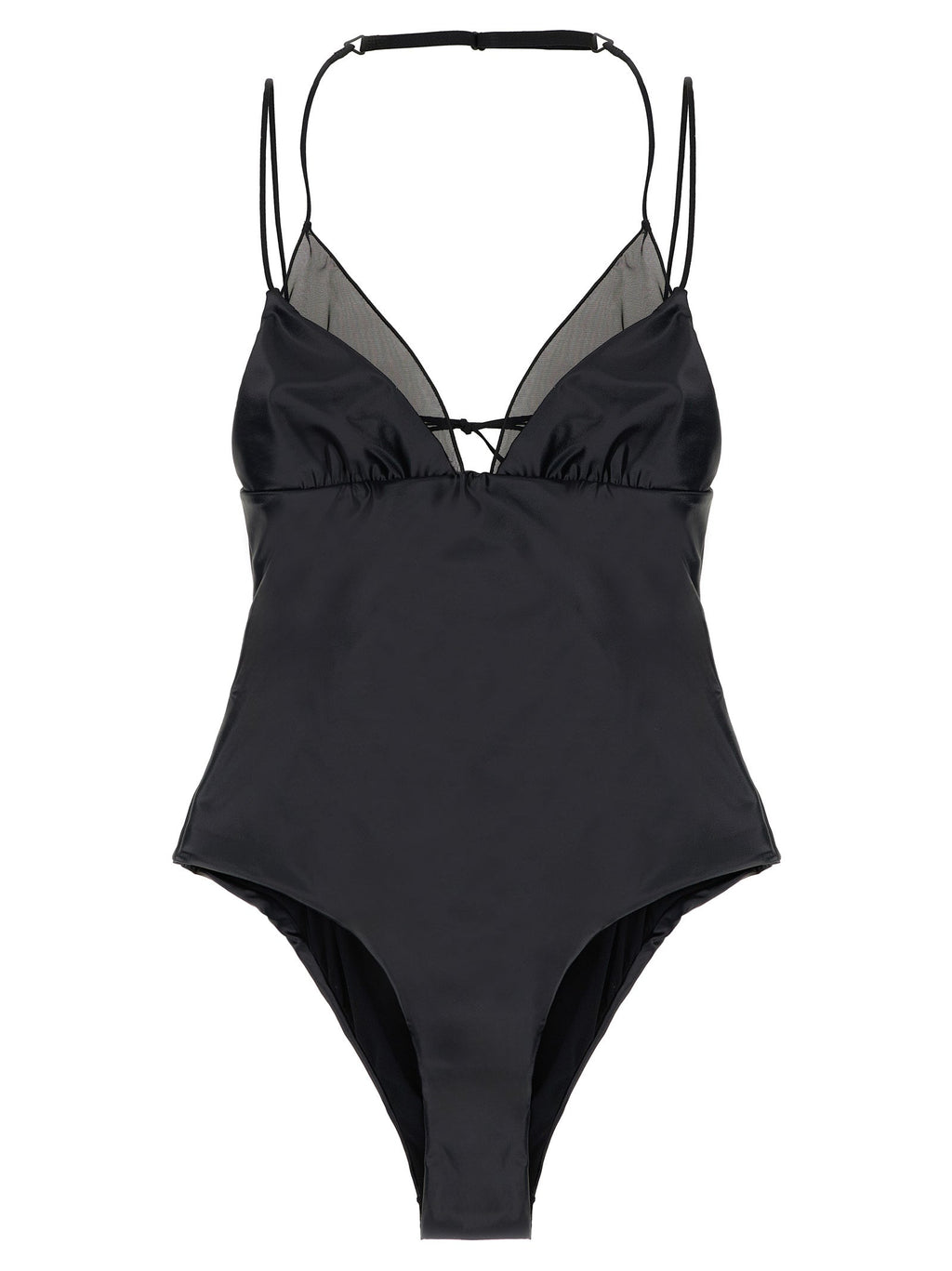 ALLIS Black Polyester One-Piece Swimsuit ALLIS