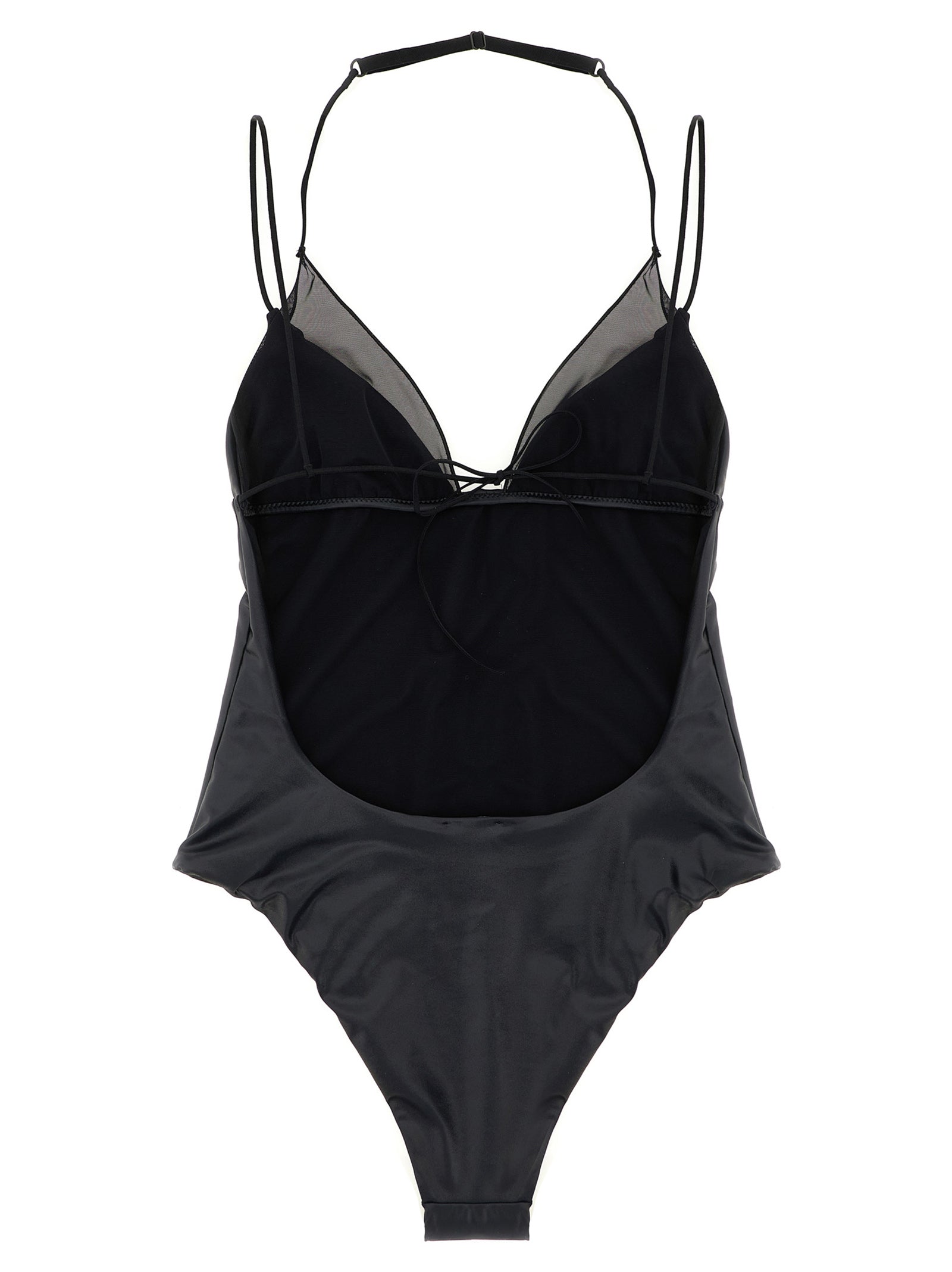 ALLIS Black Polyester One-Piece Swimsuit ALLIS