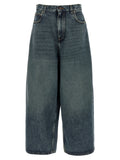 Balenciaga Blue Cotton Relaxed Fit Jeans Balenciaga