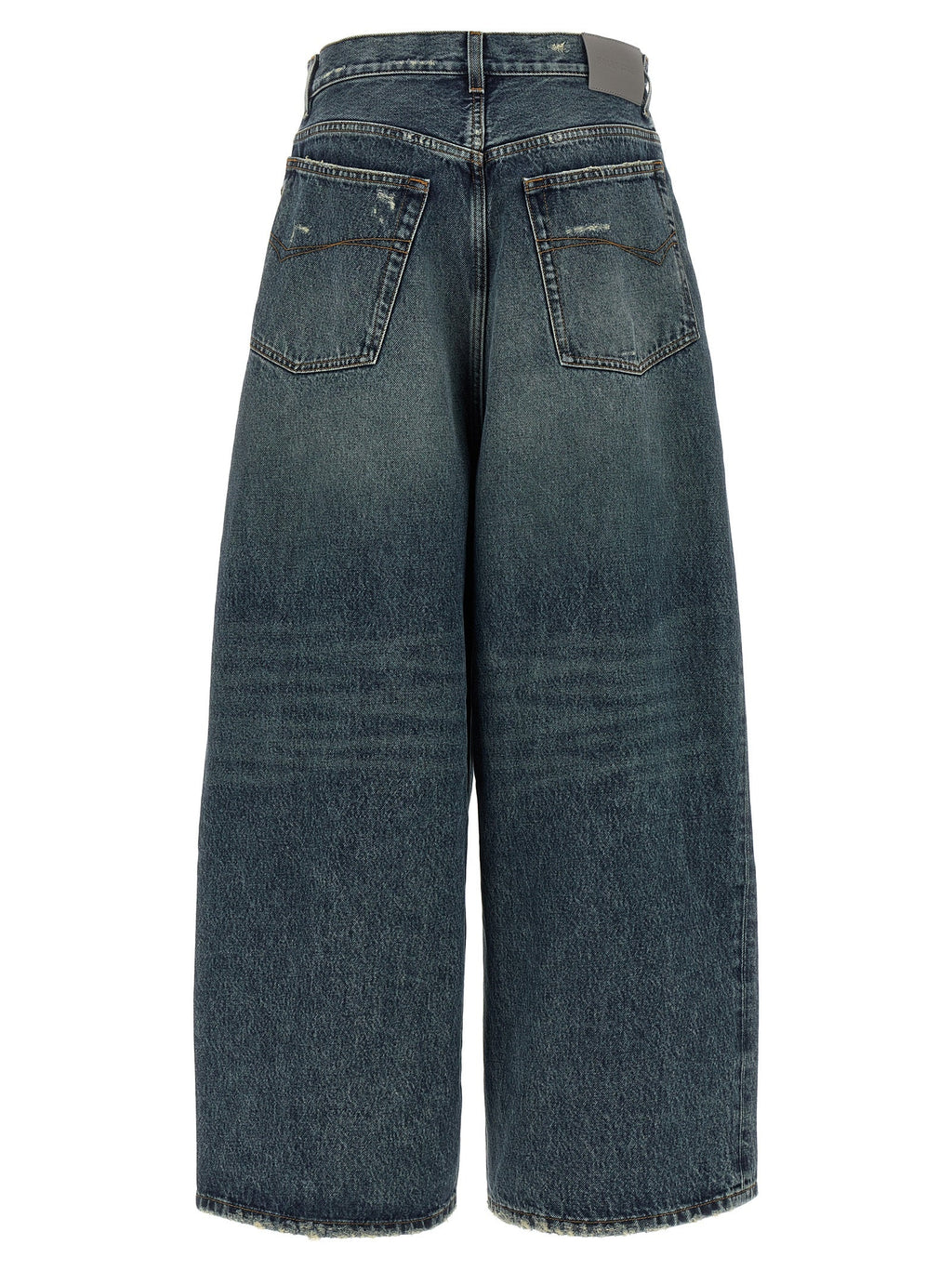 Balenciaga Blue Cotton Relaxed Fit Jeans Balenciaga