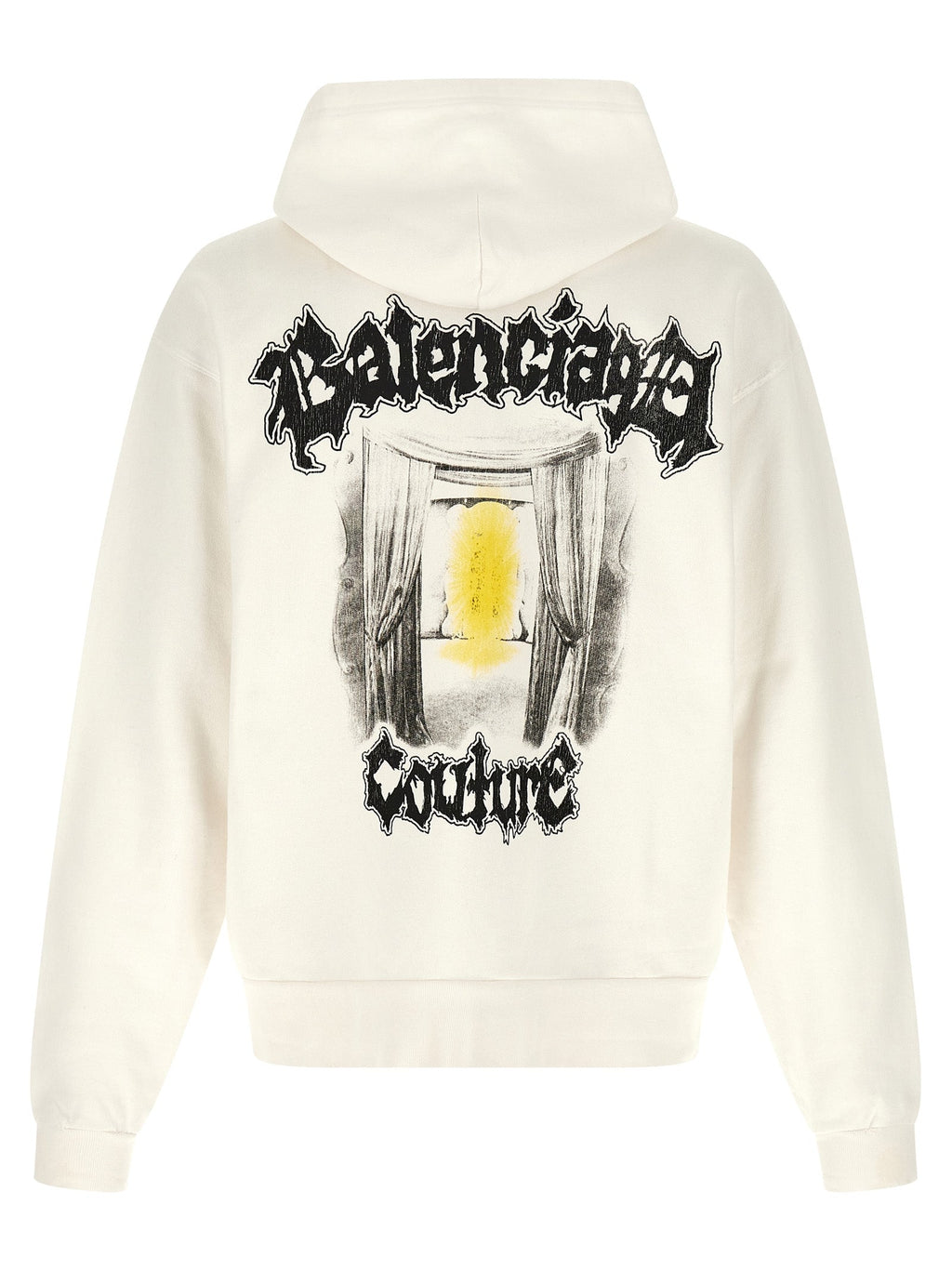 Balenciaga White Cotton Sweatshirt Balenciaga