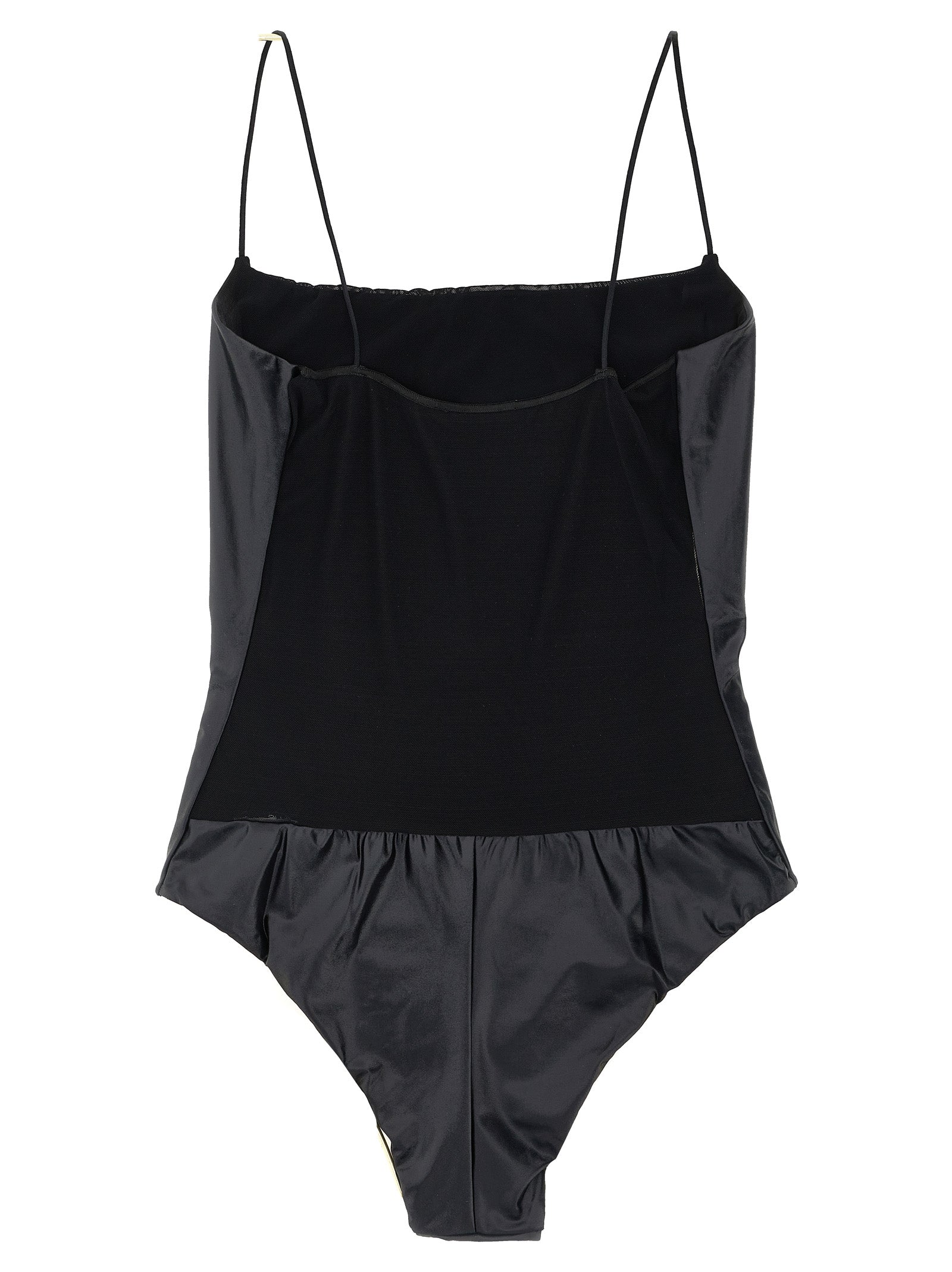 ALLIS Black Polyester One-Piece Swimsuit ALLIS