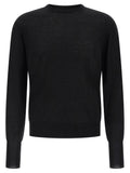 MA'RY'YA Black Virgin Wool Cardigan MA'RY'YA