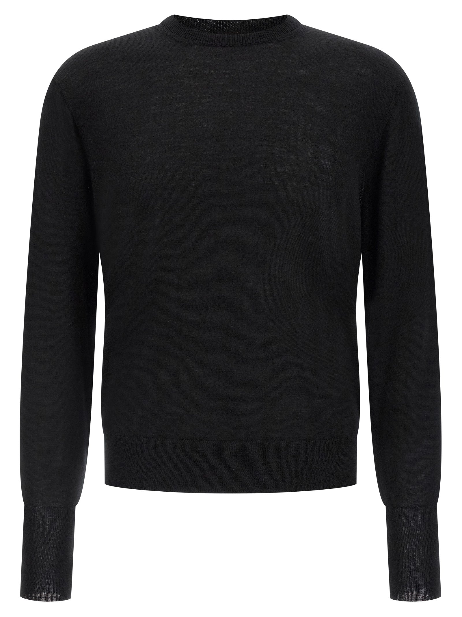 MA'RY'YA Black Virgin Wool Cardigan MA'RY'YA
