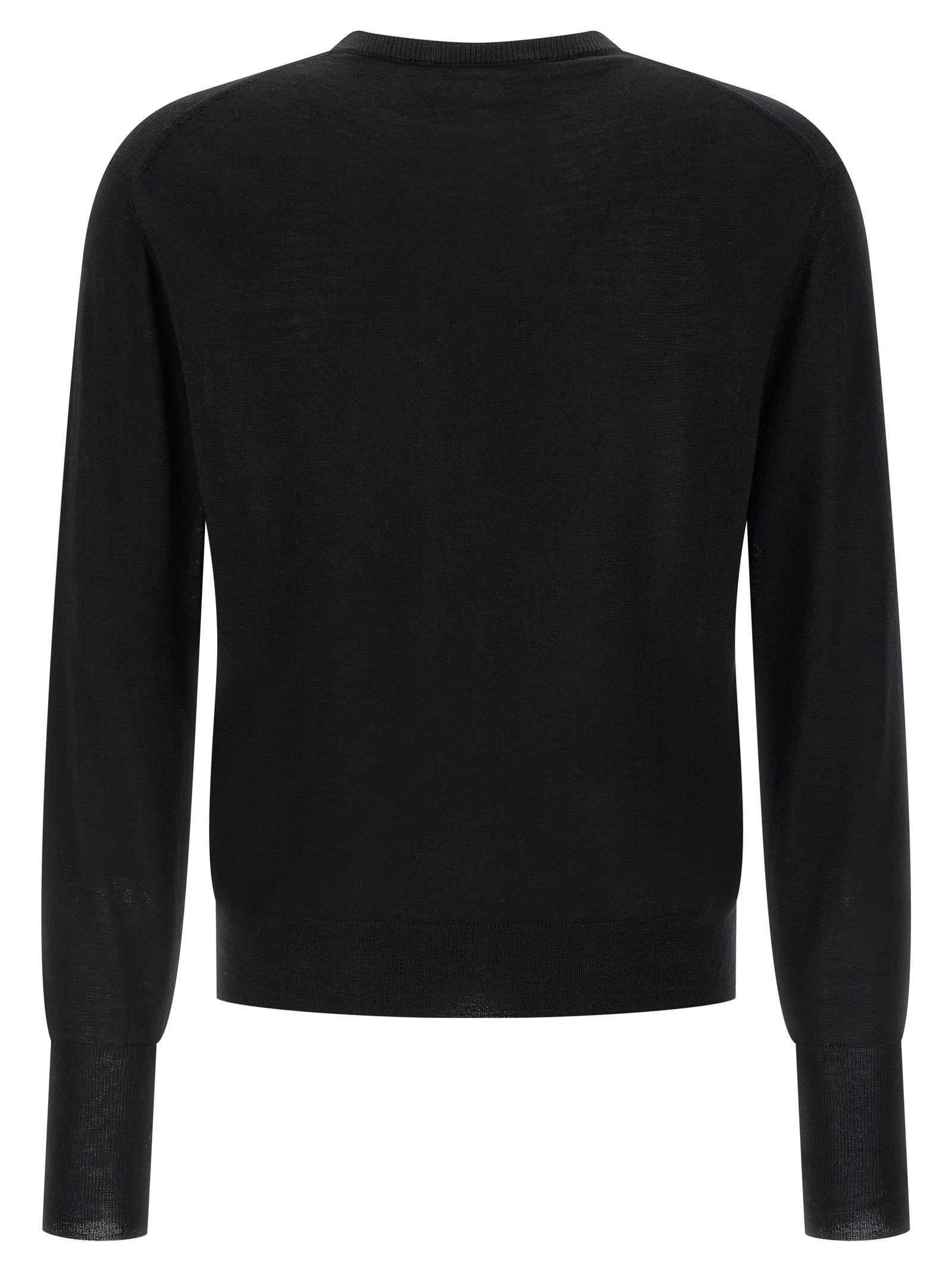 MA'RY'YA Black Virgin Wool Cardigan MA'RY'YA