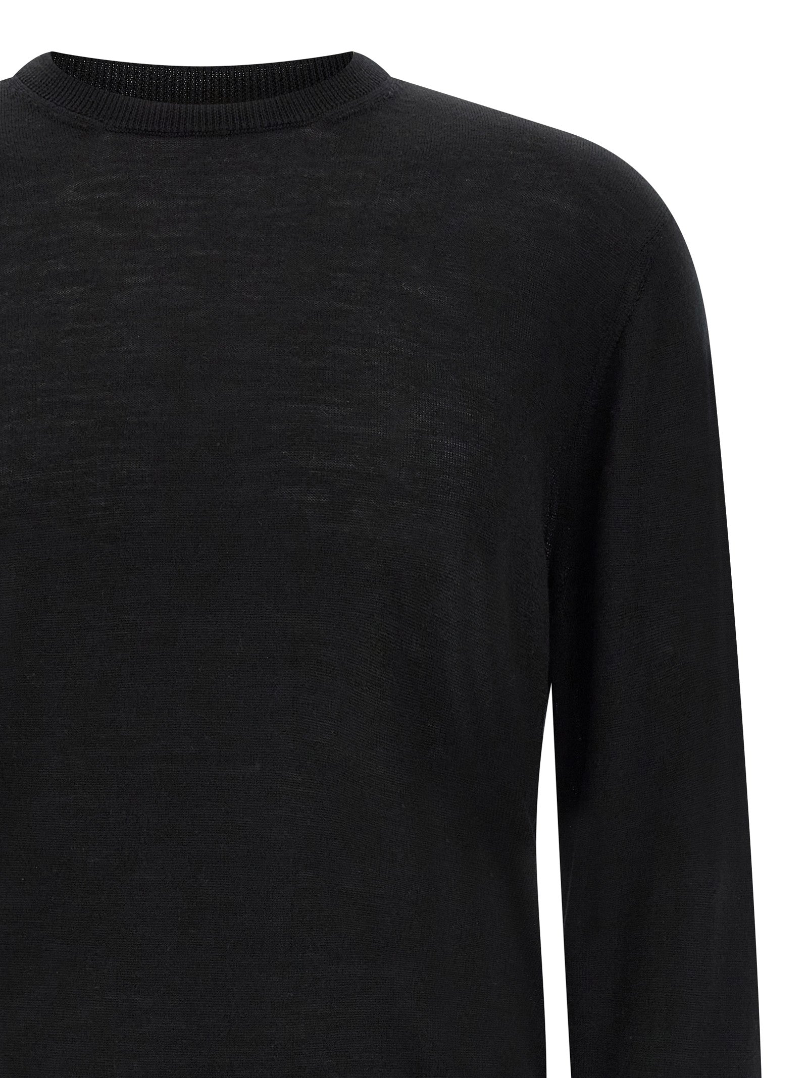 MA'RY'YA Black Virgin Wool Cardigan MA'RY'YA