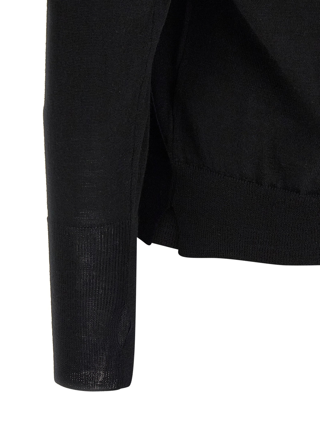 MA'RY'YA Black Virgin Wool Cardigan MA'RY'YA
