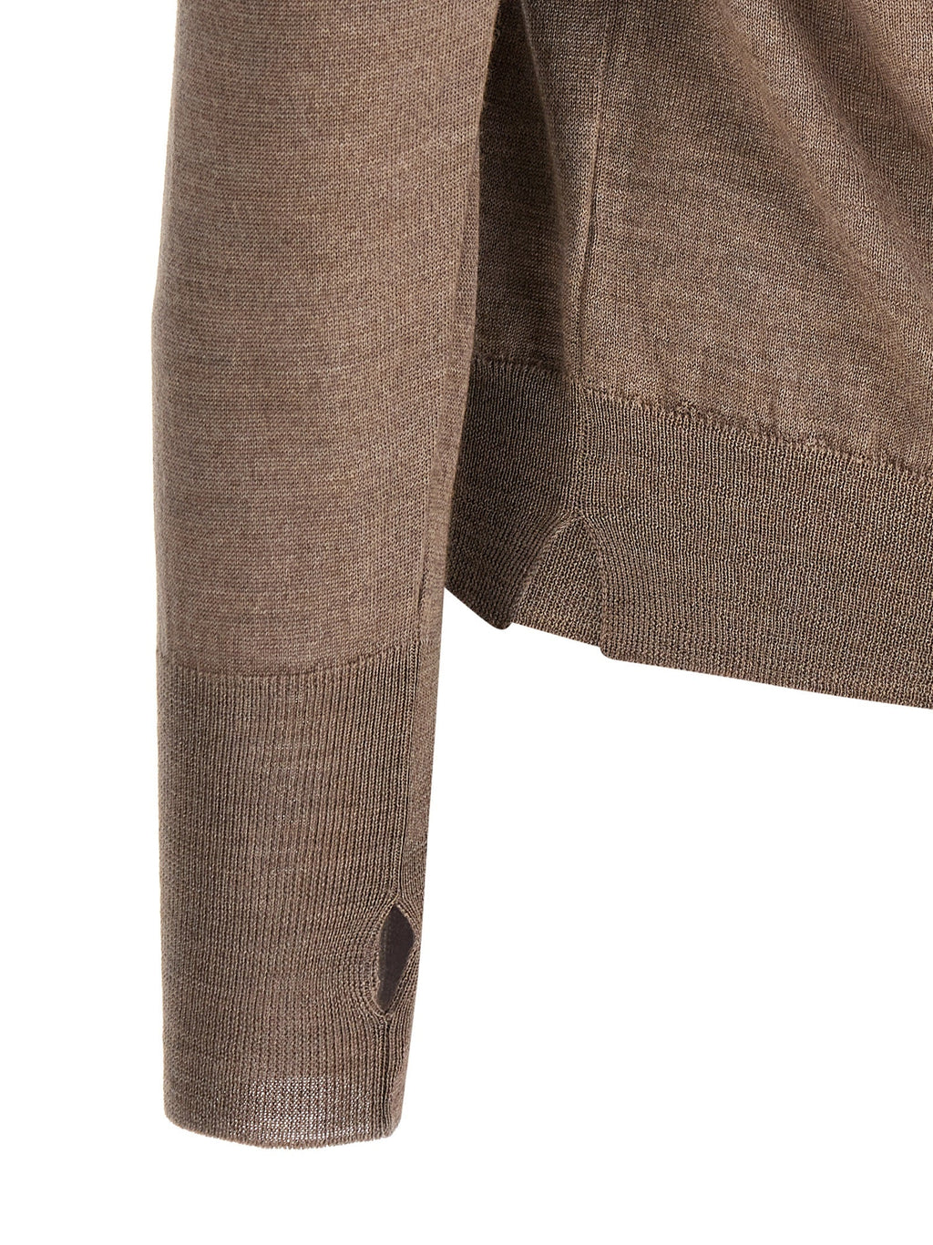MA'RY'YA Gray Virgin Wool Cardigan MA'RY'YA