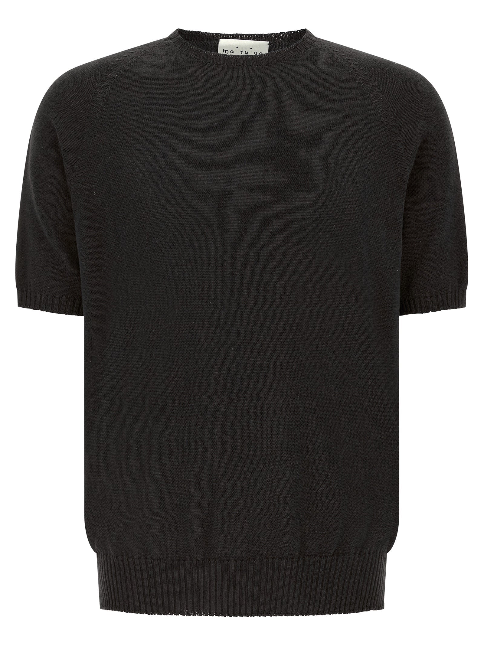MA'RY'YA Black Cotton Cardigan MA'RY'YA