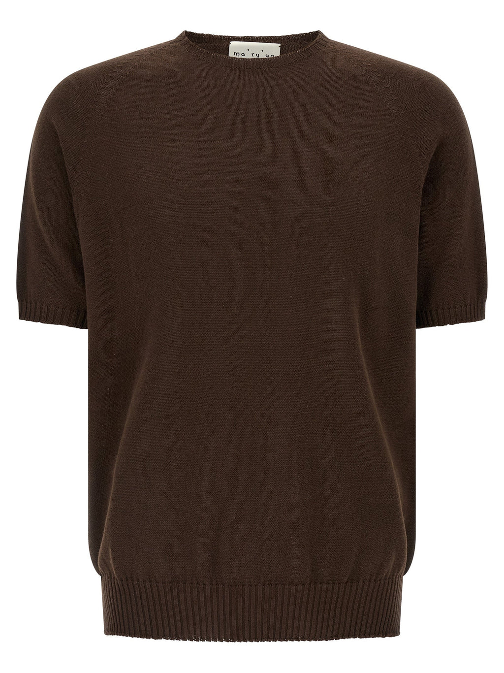 MA'RY'YA Brown Cotton Cardigan MA'RY'YA