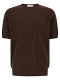 MA'RY'YA Brown Cotton Cardigan MA'RY'YA