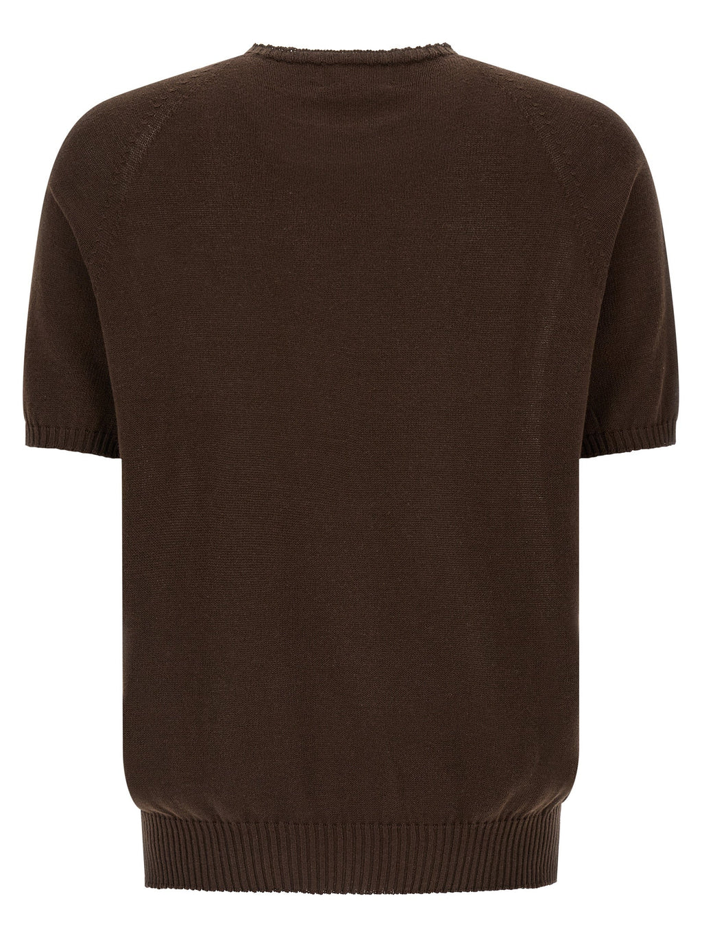 MA'RY'YA Brown Cotton Cardigan MA'RY'YA
