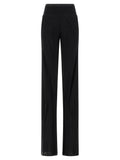 Rick Owens Black Silk Flared Pants Rick Owens