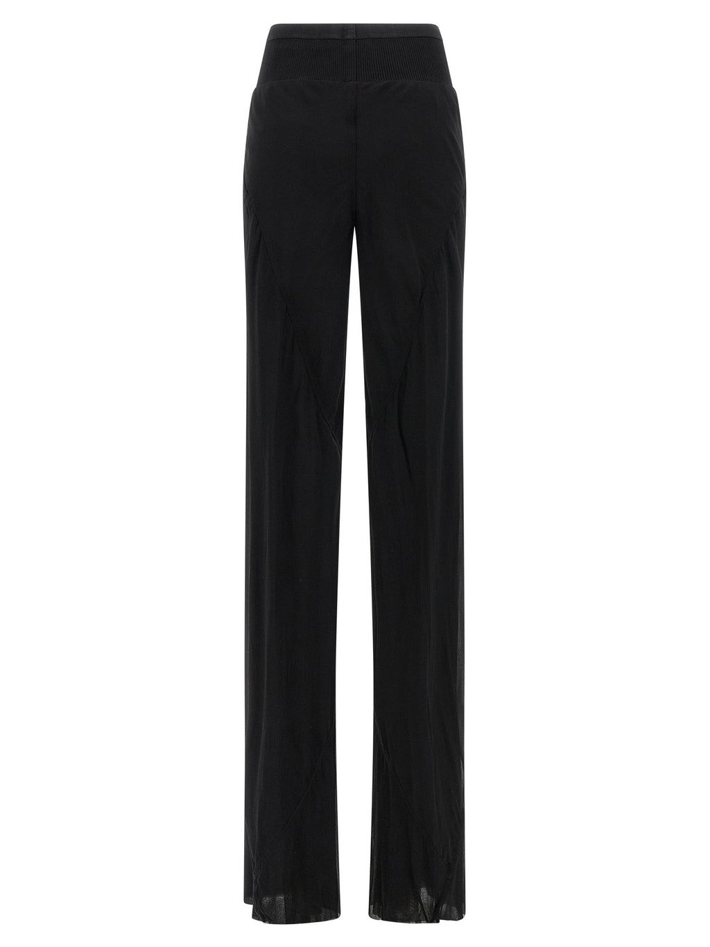 Rick Owens Black Silk Flared Pants Rick Owens