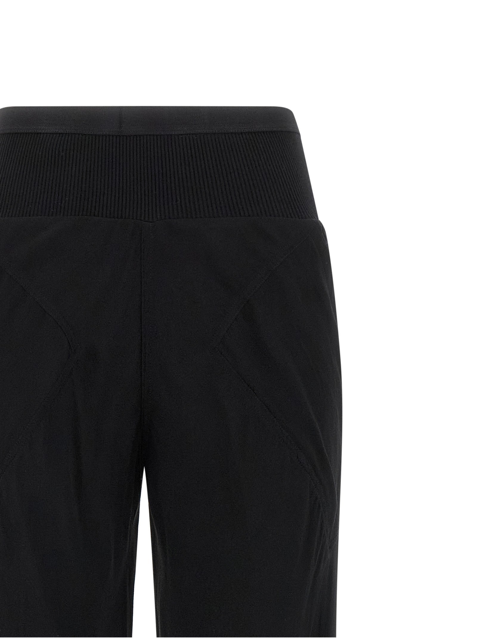 Rick Owens Black Silk Flared Pants Rick Owens