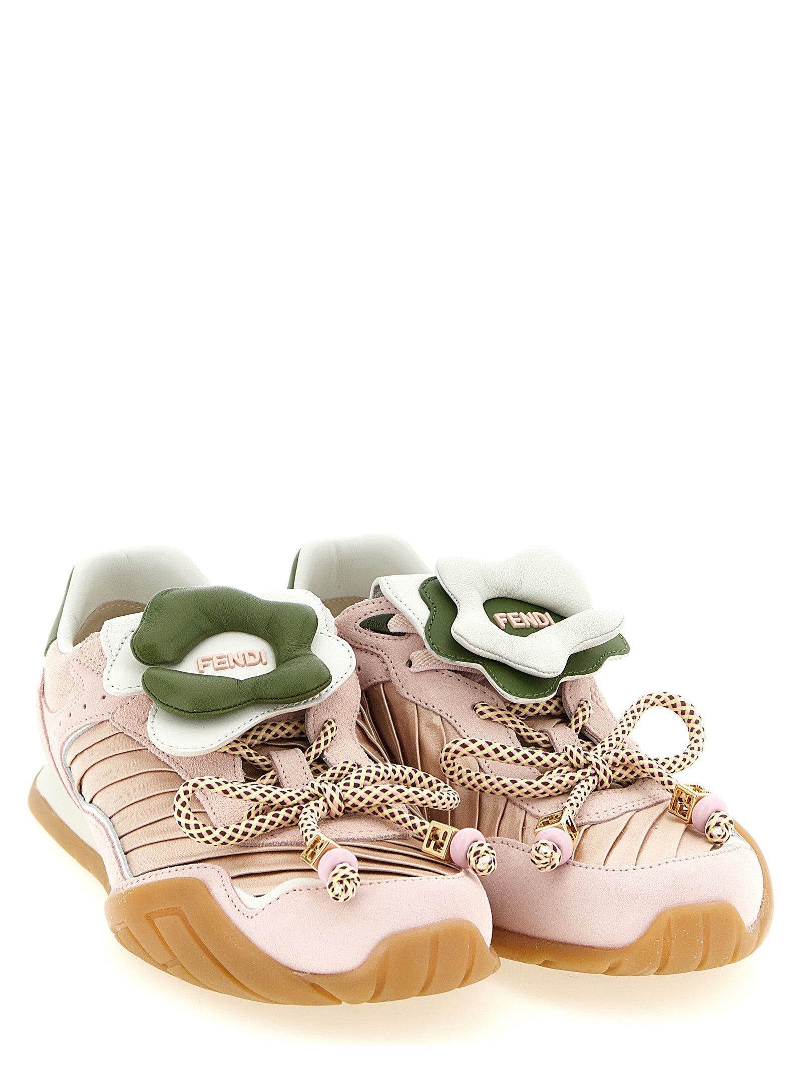 Fendi Multicolor Calfskin Athletic Sneakers Fendi
