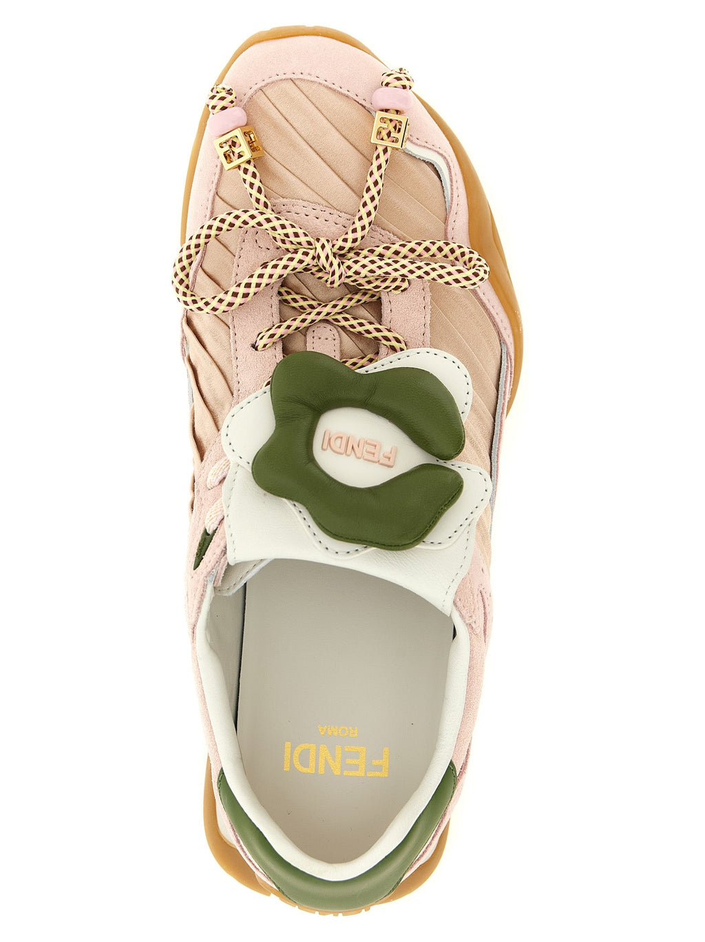 Fendi Multicolor Calfskin Athletic Sneakers Fendi