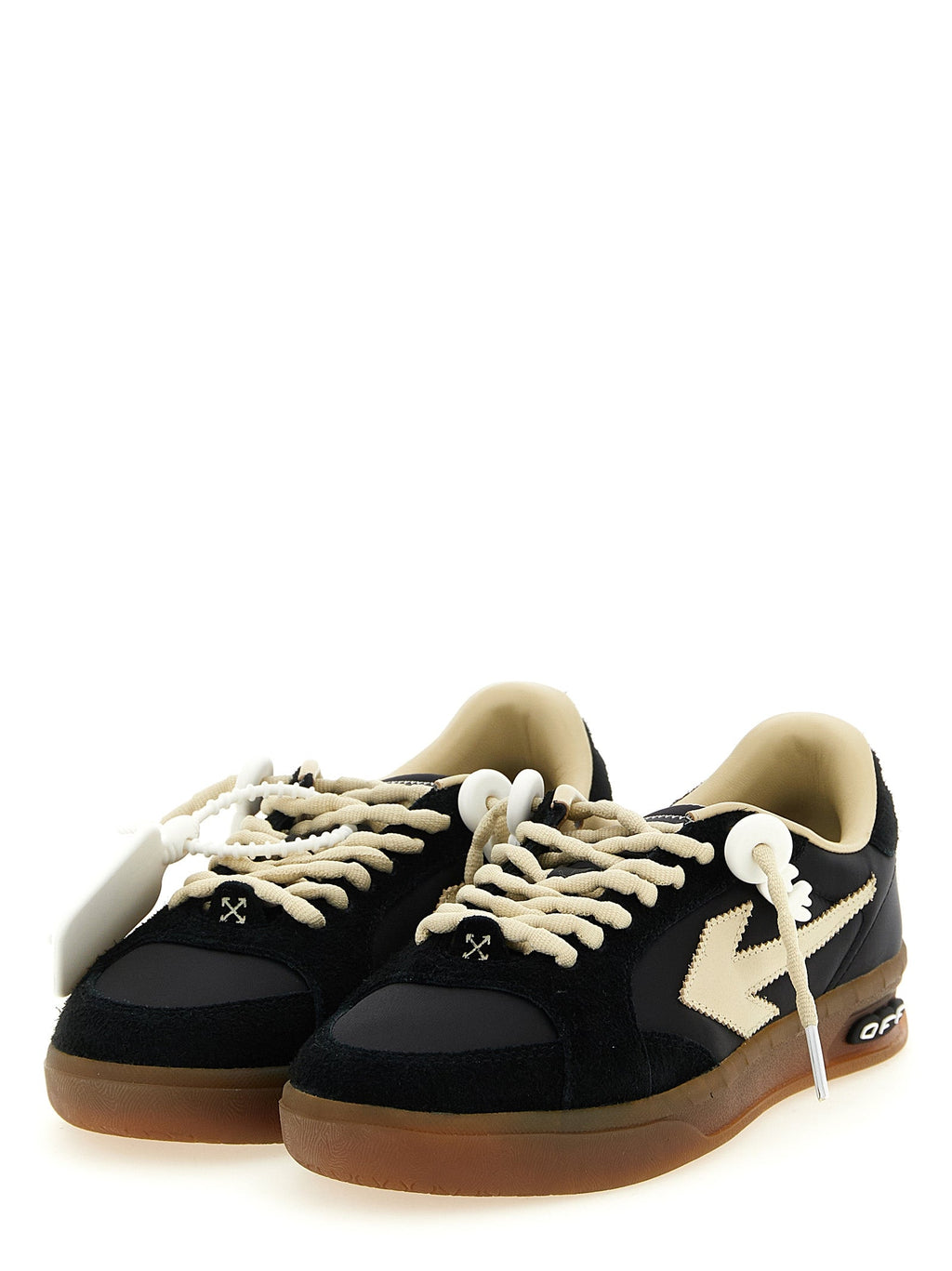 Off-White Black Nylon Athletic Sneakers Off-White