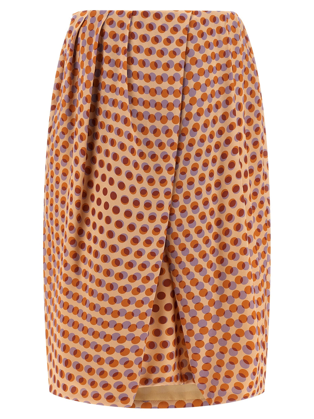 Dries Van Noten Multicolor Silk Midi Skirt Dries Van Noten