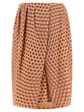 Dries Van Noten Multicolor Silk Midi Skirt Dries Van Noten